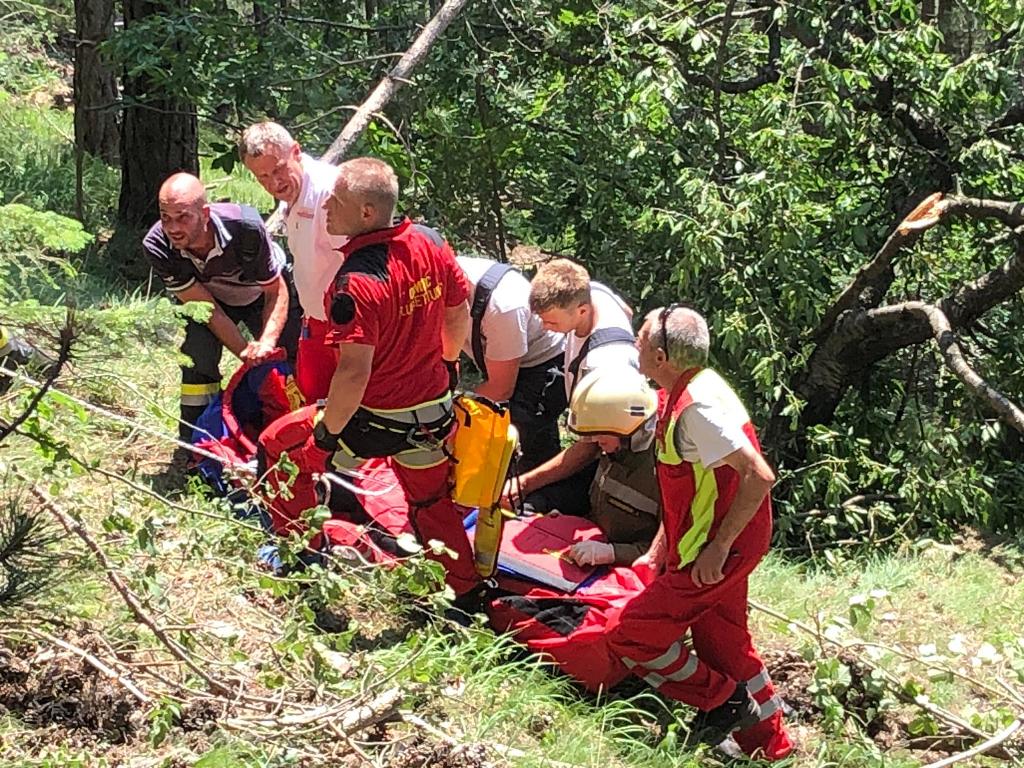 06.07.2019 | Person in Notlage beim Türkensturz