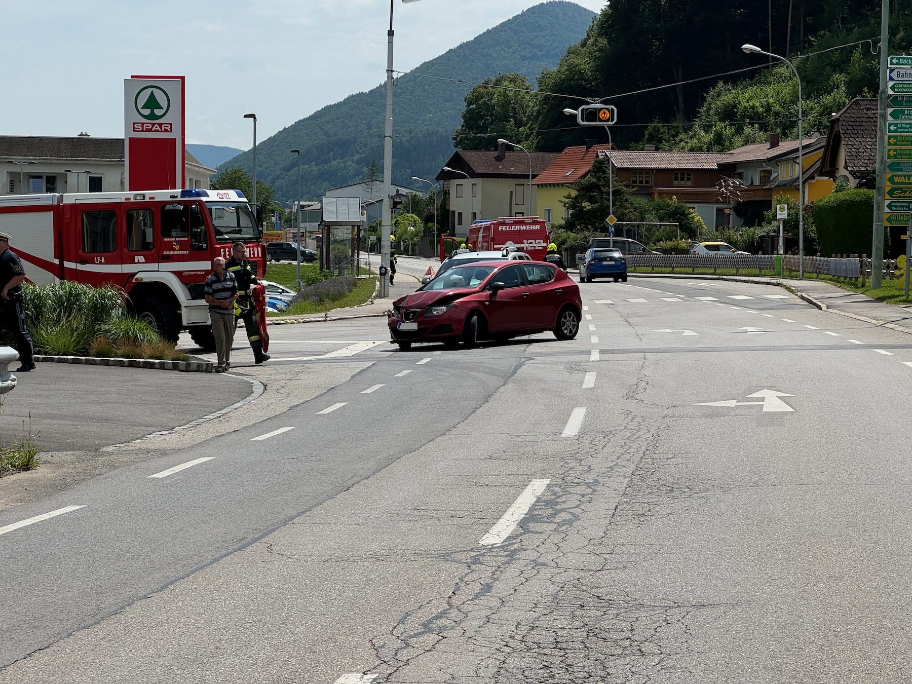 Verkehrsunfall Kreuzung B54 / L144