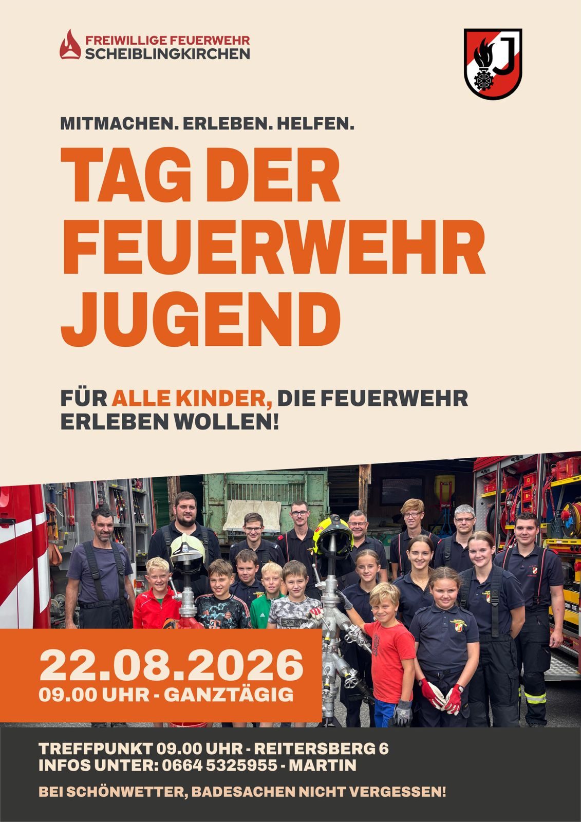 Plakat Tag der Feuerwehrjugend